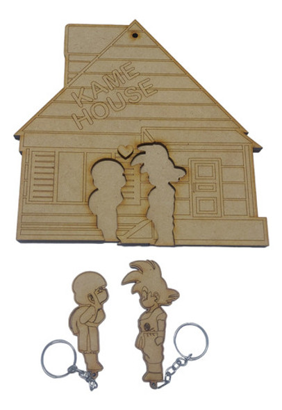 Porta Llaveros Encastrable Dragón Ball Mdf 0