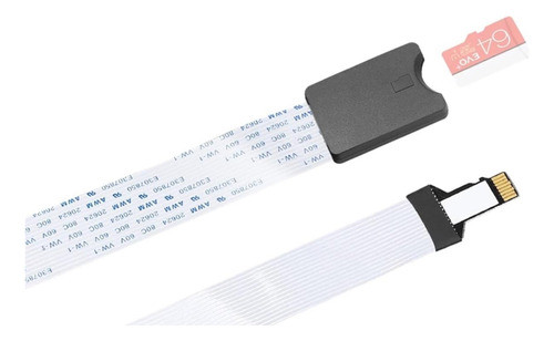 Adaptador Extensor Generico Microsd A Sd 60cm Cable Plano 0
