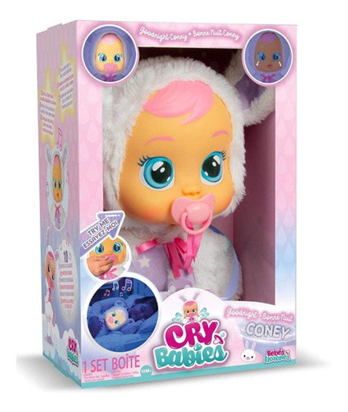Muñeca Cry Babies Good Night Coney Con Lagrimas Iluminadas 0
