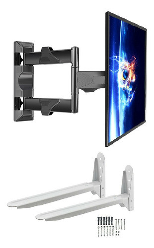 Soporte Tv Articulado 32'-55'+ Soporte Universal Microondas 0