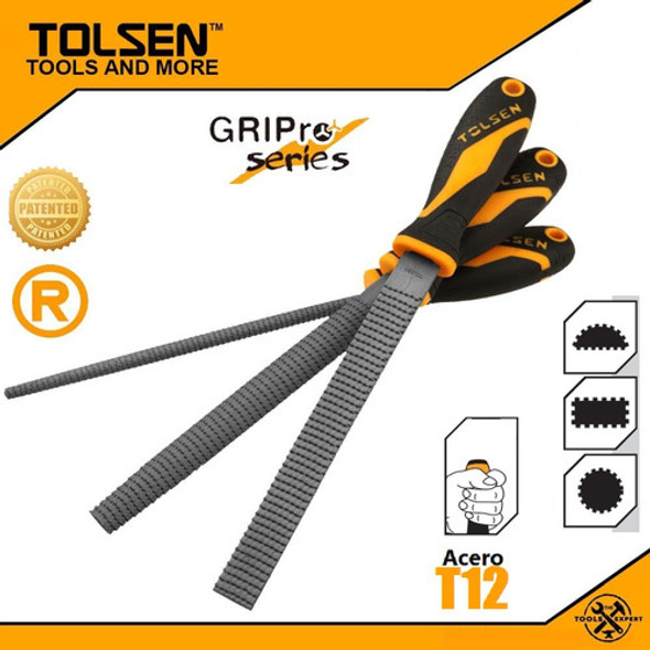 Juego De 3 Escofinas Tolsen 8 PuLG./200 Mm - 32037 1