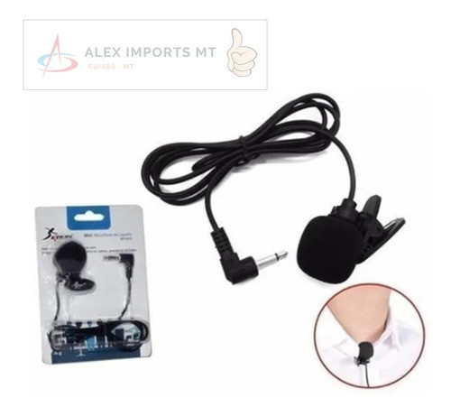 Microfone De Lapela Kp911 Lapella Discreto Simples Qualidade 1