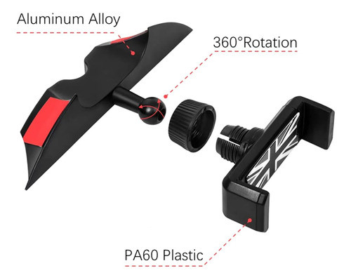 Soporte Para Teléfono Celular Hesanzol Para Mini Cooper S Jc 1