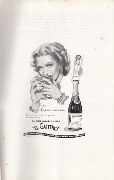 1950 Publicidad Sidra El Gaitero Hoja Revista Cuba Vintage 0 1950 Publicidad Sidra El Gaitero Hoja Revista Cuba Vintage 0