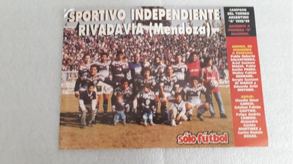 Pósters Independiente Rivadavia De Mendoza Lote De 2 Láminas 1
