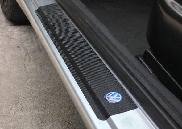 Cubre Zocalos Simil Carbono P/ Volkswagen Voyage Accesorio 1