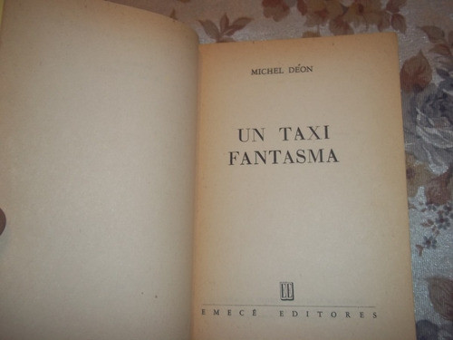 Un Taxi Fantasma - Michel Deon 1