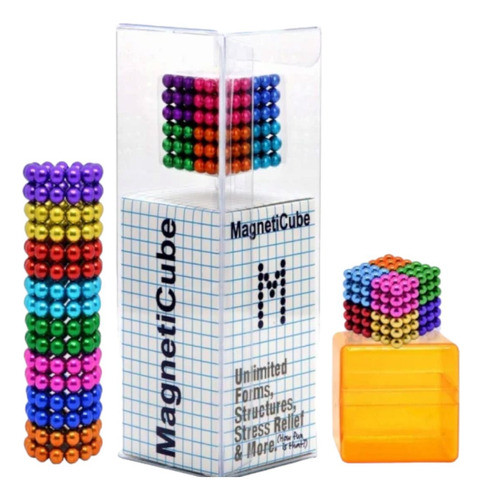 Pelotitas Magnéticas Juego De Mini Bolitas Imanes Multicolor 0