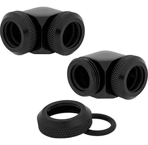 Paquete Doble De Racores Corsair Xf Hardline 90 ° 12 Mm Od, 0