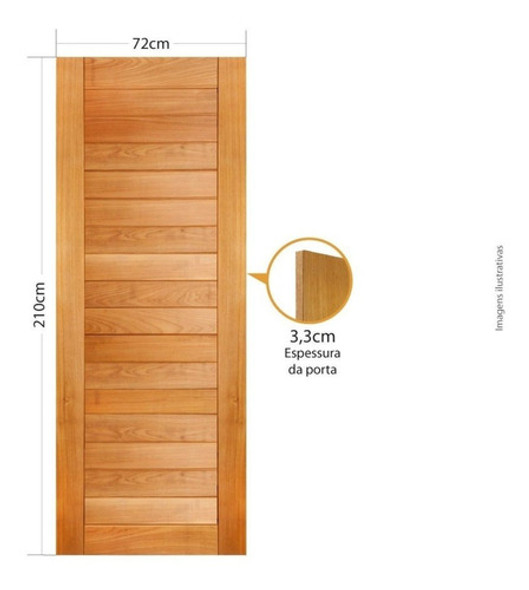 Folha De Porta 210x72cm Tauari Malta Mapaf Wt 1