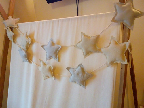 Aledeco Guirnalda Corazones Estrellas Decoracion Tela C/rell 0