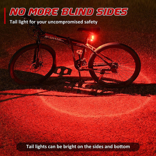 Recora Luz Trasera Para Bicicleta, 2 Unidades, Ultra Brilla. 1