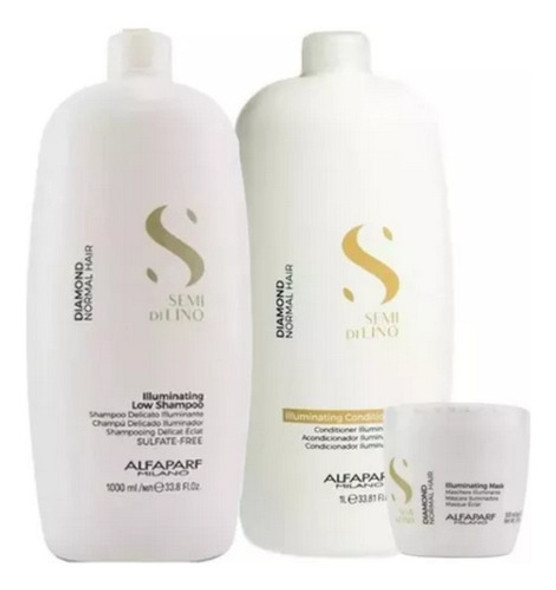 Alfaparf  Kit Shampoo Acond X 1000 Y Mascara X 500 Diamante 0 Alfaparf  Kit Shampoo Acond X 1000 Y Mascara X 500 Diamante 0