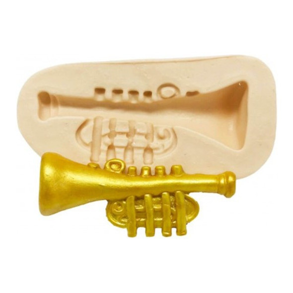 Molde De Silicone Instrumentos Musicais - Trompete 0