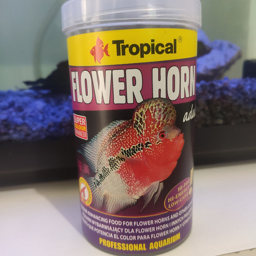 Alimento Flower Horn Adulto Tropical 190gr Peces Ciclidos 0
