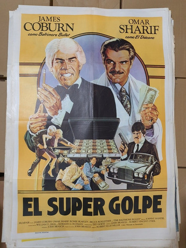 Afiche De Cine Original-el Super Golpe- Omar Shariff-1828 0