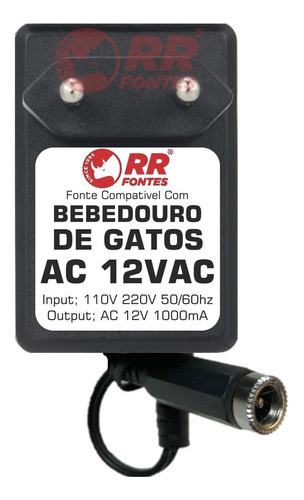 Fonte Ac 12v Pra Bebedouro De Agua Cat It Petmate 0
