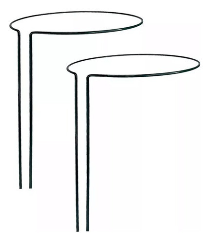 Tutor Redondo Metálico Para Soporte De Plantas X 2 Unidades 0