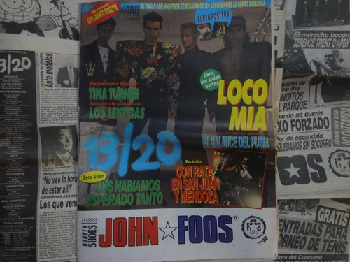 Revista 13/20 1992 Bersuit Loco Mia Adrian Otero Seru Giran 0