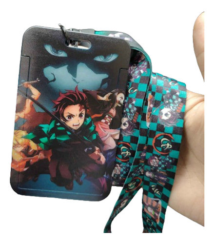 Llavero Tarjetero Con Cinta Kimetsu No Yaiba 0