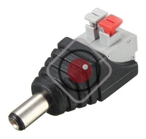Plug Conector Ficha Alimentación Macho Presión Cámara Cctv 0