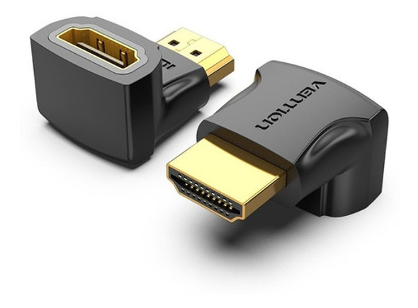 Adaptador Hdmi Macho A Hdmi Hembra Codo 90° Grados Vention 0