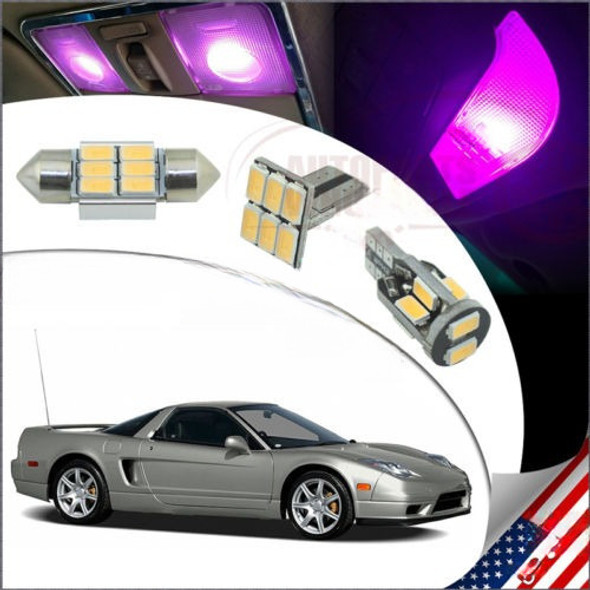 Luces Interiores De 11pcs Paquete Kit De Color De Rosa-púrpu 0
