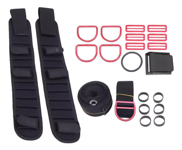 Conjunto De Cinto De Mergulho Com Placa Traseira, Vermelho 0