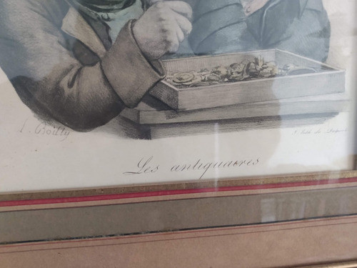 Louis Leopold Boilly - Les Antiquaires -litografía 1