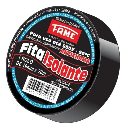 Fita Isolante Fame Uso Geral 19x20m - Fame 0