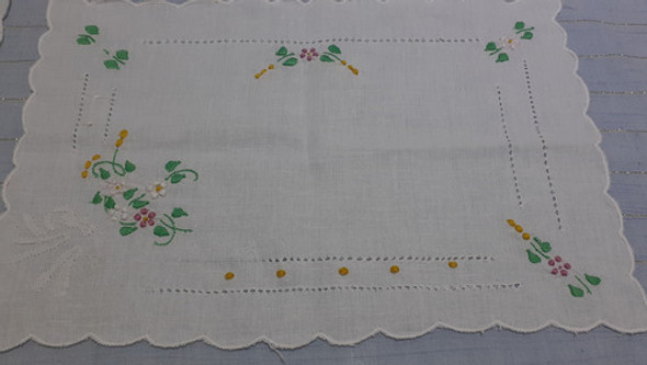Lote Antiguo De Individuales, Cubre Paneras Y Carpetas 1