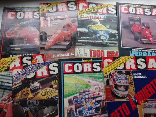 Lote X10 Revista Auto Antiguo Corsa Formula Uno Williams 0