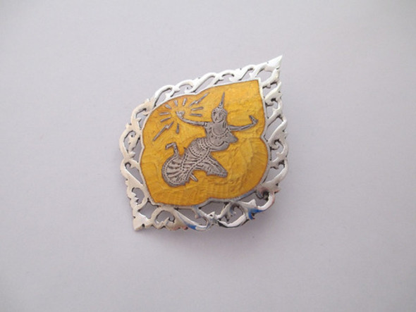 Lindo Broche Da Consagrada Nielo Siam Sterling - Prata 0