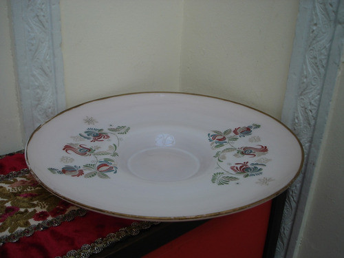 Centro De Mesa En Opalina Pintado A Mano Decoracion Miralo 1
