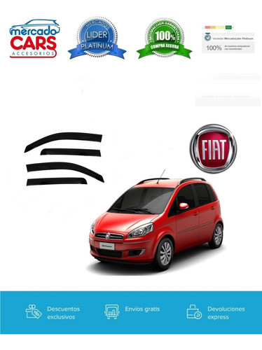 Deflector De Ventana Fiat Idea Delantero Coliza 1