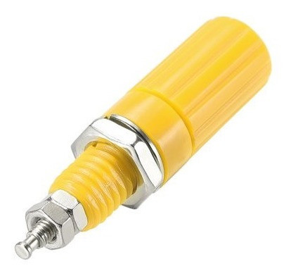 Conectores Hembra 4mm Banana Chasis 1 Amarillo + 1 Verde 20a 1