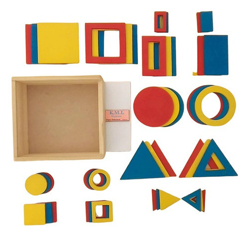 Juego De Formas Geometricas En Caja De Madera  Kml Misjuguet 0