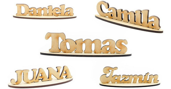 Nombres Personalizados Con Base Fibro Facil 20cm Ancho 1