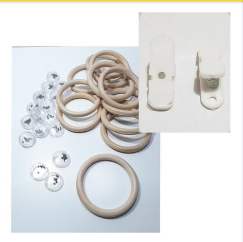 Combo Kit Argolla 88mm Cajita Sonajero Broche Cocodrilo X5 1