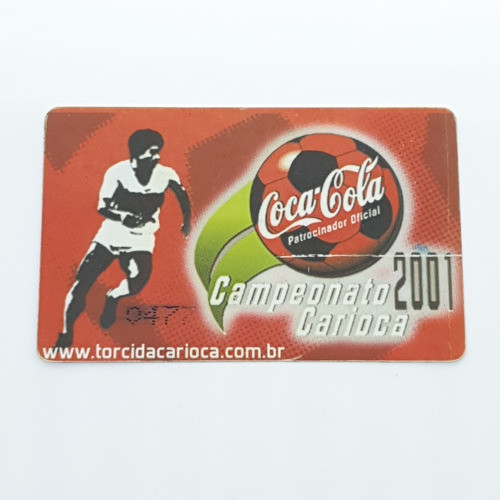 Cartão Ingresso Futebol Flamengo X Botafogo 2001 Coca Cola 0