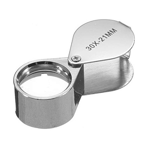 Lupa Joyero Bolsillo Plegable 30x 21mm Funda Almacenamiento 1