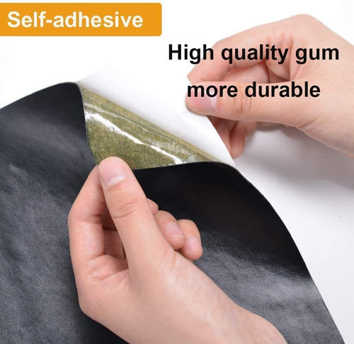 Parche Adhesivo Para Reparar Muebles Cuero Negro  7.5x10 Cm 1