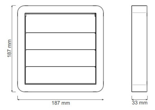 Veneciana Antirretorno 18 X 18 Cm P/ Diam150/175mm-ynter 1