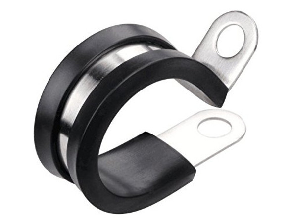 Abrazadera De Acero Inoxidable Con Recubrimiento De Goma Par 0