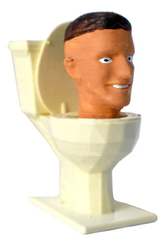 Skibidi Toilet 10cm. Inodoro Con Cabeza. Muñeco, Figura 0
