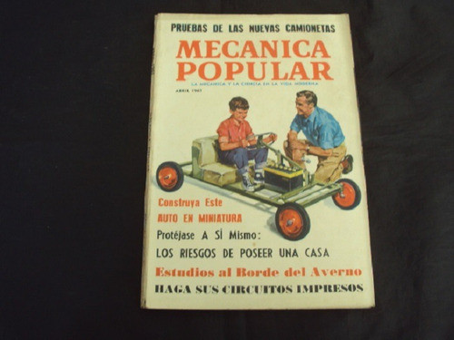 Revista Mecanica Popular (abril 1961) Auto En Miniatura 0
