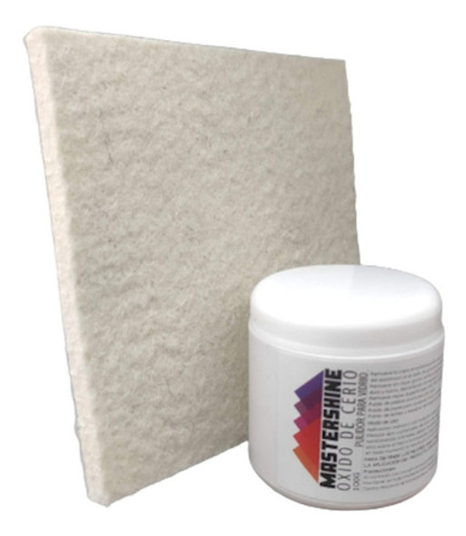 Pulidor Vidrio Parabrisas Espejo Oxido Cerio 100g + Fieltro 0