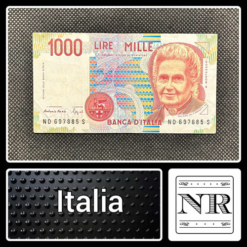 Italia - 1000 Liras - Año 1994 - P #114 - Montessori - Nd 0
