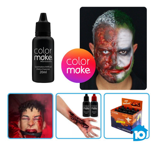 Efeito Queimadura Artificial Colormake Helloween Cosplay 1