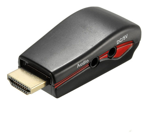 Adaptador De Hdmi A Vga Conversor Hdmi Vga Audio Megasoft 0